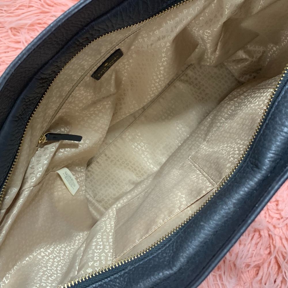 Kate spade black leather large satchel tote - Picture 8 of 8
